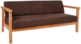 Surefit Soft Suede/Sherpa - Futon Slipcover - Chocolate (SF36200)