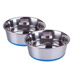 Pets Empire Cat Food Bowl | Stainless Steel Cats Bowl Small Size | Basic Pets Feeding Bowl| Perfect Choice for Cat & Kitten (2 x 200ml)