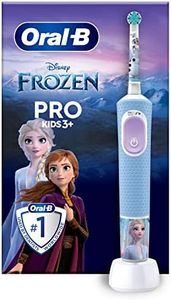 Oral-B Spazzolino Elettrico Ricaricabile Pro Kids Frozen, 1 Testina, per Bambini da 3 Anni in Su, 1 Spazzolino