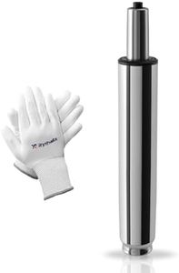 Rythalix Office Chair Cylinder Replacement - Heavy Duty 1000lbs Class 4 Hydraulic Lift, Universal Pneumatic Piston Fit for Sinking Desk/Gaming Chairs (Polished Steel, 6.3‘’ Height Range)