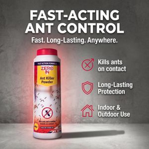 Zero In Ant Killer Powder 450g – Fast-Acting Indoor & Outdoor Pest Control