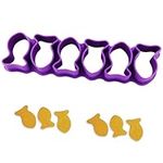 Goldfish Cracker Cutter, Animal Cracker Cookie Cutters Mini Cookie Cutters, Reusable Cookie Cutters Baking Mold for Kitchen Gadgets (Purple)