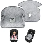 2PCS Baby Potty Training Car Seat Protector, Waterproof Toddler Seat Pee Pad for Strollers and Car Seats,4-Tier Leak-Proof,Non-Slip (Grey)