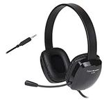 Stereo Headset with Unidirectional Noise-Canceling Microphone. Compatible with PC's, Macs, Chromebooks, Microsoft Surface, Tablets, Smartphones, and Most Gaming Systems