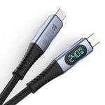 Astrill USB 4 240W LED Display Type C to Type C 40 Gbps data transfer Fast Charging Cable for Iphone 15 Series,Macbook,Laptops,Samsung Galaxy S24 Ultra,S23,S22,OnePlus,Googlle Pixel,Nothing Phone