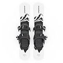 Skiboards | Snowblades | Skiblades | Short Skis | Mini Skis for Snow by Snowfeet | 65 cm (White Mountains | for Snowboard Boots)