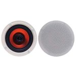 Herdio 150 Watts 6.5 Inches Ceiling Bluetooth Speakers For Office,Kitchen,Living Room,Bathroom,7.6 Inch Cutout Diameter(1 Pair)