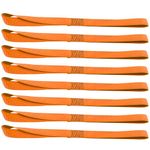 XSTRAP Standard 8PCS Soft Loop Tie-Down Straps 1-1/16 x 18 inches 3600LB Breaking Strength, Loops for Securing Trailering of Bikes, ATV, UTV, Motorcycles, Scooters, Dirt Bikes, Lawn Equipment, Orange
