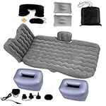 Icelus Inflatable Car Air Mattress with Back Seat Pump Portable Travel,Camping,Vacation,Flitaing Bed,Floating Bed,Sleeping Blow-Up Bed Pad fits SUV,Truck,Minivan/Compact Twin Size