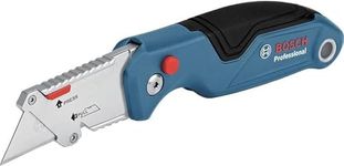 Bosch Professional Universal Folding Knife with Blade Compartment in Metal Handle (incl. Two Replacement Blades, in Blister Packaging) – Amazon Exclusive