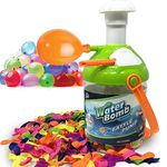 Liberty Imports 2-In-1 Fill & Tie Water Balloon Pumping Station With Easy Tie Stick And Over 300 Water Bombs For Kids