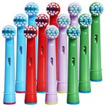 Kids Toothbrush Replacement Heads for Oral-B, Extra-Soft Bristles, Fits Both Electric and Battery Braun Oral-B Brushes, Except Vitality Sonic, CrossActino Power, Sonic Complete, Pulsonics, EB-10A