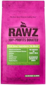 Rawz Dehydrated Chicken, Turkey & Chicken Recipe Natural Meal Free Dry Cat Food (3.5 Pound (Pack of 1), Chicken & Turkey)