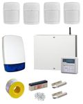 Wired Burglar Alarm System Scantronic 9651-41 Pro 4 PIR Kit, LCD Keypad and Speech Dialler