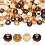 20mm Brown Wooden Macrame Beads- Ho