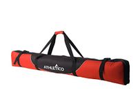 Athletico Mogul Padded Ski Bag - Fully Padded Single Ski Travel Bag (Red, 170cm)