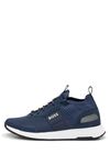 BOSS Male Titanium_Runn_knst_N Sneaker Blue 9 UK