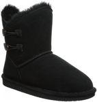 BEARPAW Women's Rosaline Black Size 8 | Women's Fashion Boot | Women's Slip On Boot | Comfortable Winter Boot