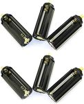 DGZZI 6pcs Black Cylindrical Battery Holder Battery Storage Case for 3 x 1.5V AAA Batteries Flashlight Torch