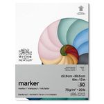 Winsor & Newton Classic Bleedproof Marker Pad, 9" x 12", 50 Sheets, 75 GSM