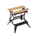 BLACK+DECKER Workmate Plus, Work Bench Tool Stand Saw Horse , Dual Height with Heavy Duty Steel Frame, WM825