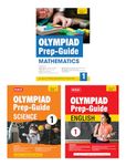 MTG Olympiad Prep-Guide Class-1 Mathematics, Science & English (Set of 3 Books) - Detailed Theory, Self Test with IMO-NSO-IEO Chapterwise Previous Year Question Paper For SOF 2024-25 Exam