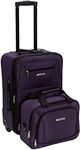 Rockland 2 Pc Luggage Set, Purple (Purple) - F102-PURPLE