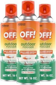 OFF! Outdoor Fogger Yard and Deck Insect Repellent Backyard Pretreat Kills and Repels Insects 16 Ounce (Pack of 3)
