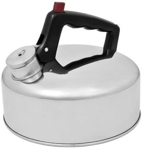 Campfire Stainless Steel Whistling Kettle, 2 Litre Capacity, Silver