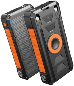 SOARAISE 50000mAh Solar Power Bank 22.5W Wireless Portable Solar Charger