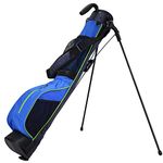 LAISUNTIM Professional Golf Stand Bag - Lightweight Golf Bag with Removable Padded Shoulder Strap - Easy to Carry and Durable for Golf Course and Training (Blue)