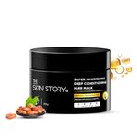 The Skin Story Argan Oil Hair Mask | Nourishing Deep Conditioning smoothening | For Frizzy, Dry, Damaged, Chemically Treated Hair | With Keratin & Vitamin E | Spa Cream for Straight or Curly hair | Sulphate Free, Paraben Free 200g