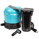 Little Giant 550521 1-ABS 115 Volt 205 GPH Shallow Pan Condensate Removal Pump, Blue, 25