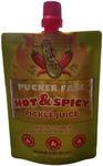 Pucker Face Hot and Spicy Pickle Juice, 4 Fl Oz (Pack of 10) (Hot and Spicy)