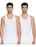 Van Heusen Men Regular Fit Vest-100% Combed Cotton-Pack Of 2-Anti Bacterial, Moisture Wicking, Soft Handfeel_10071_White_S