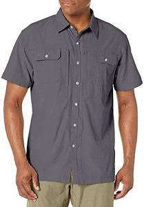 Little Donkey Andy - Camicia leggera a maniche corte da uomo, ad asciugatura rapida, elasticizzata, per escursioni e viaggi, UPF 50