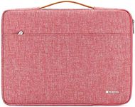 NIDOO 14 inch Laptop Sleeve Case Water Resistant Notebook Bag Protective Carrying Handbag for 14" Dell Chromebook 3400/14" Lenovo ThinkPad E460/T460/Yoga 920/15" Microsoft Surface Laptop 3,Red