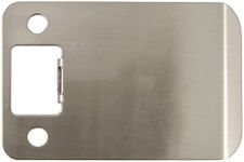 Round Corner Extended Lip Strike Plate, 2-1/4" x 3", (3-1/2" Overall Length), Satin Nickel by Stone Harbor Hardware