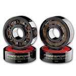 Twolions High Rev 608RS Hybrid Black Ceramic Bearings for Inline Skate or Skateboard or Scooter (Pack of 8)