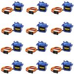 12PCS SG90 Micro Servo Motor, Dorhea Mini Servo SG90 9g Servo Kit for RC Helicopter Airplane Car Boat Robot Arm/Hand/Walking/Servo Door Lock Control with Dupont Cable Compatible with Arduino