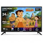 UNICRON TE 60 cm (24 inches) Inch HD Ready Android Smart LED TV WiFi Enabled | Built-in Apps Compatible (YouTube, Netflix, Prime Video), Premium Slim & Stylish