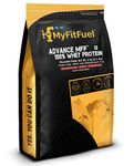 MyFitFuel Advance MFF 100% Whey Protein Powder, Whey With Digestive Enzymes and Multi Vitamins | 2 Kg, 56 Servings (Chocolate Fudge)