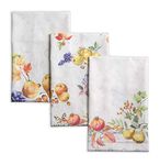100% Cotton Kitchen Towel Fruit D'Hiver Maison d' Hermine Set of 3 Super Soft Highly Absorbent Premium Hotel Quality Quick Drying Cleaning Dishcloth Towels Thanksgiving/Christmas (20"x27.50")