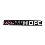 Breast Cancer Hope Awareness Wristband Black Pink White Ladies Women's Bracelet Silicone Band