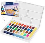 Faber-Castell Vibrant Creative Studio Watercolour Paint Kit – Set of 36, (18-169736) (FC169736AZ)