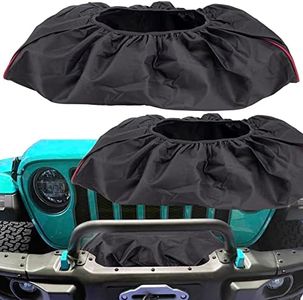 Badland Winch Cover 12000 LB Waterproof Winch Cover for Electric Winches 8500-12000 lbs Heavy Duty Waterproof Winch Cover with 600D Oxford Fabric Dustproof Winch Protection Cover by Lutun