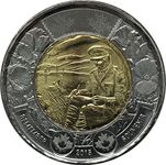 2015 $2 in Flanders Fields Remembrance Toonie (1 Coin)