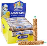 Johnsons Bulk Box Treat 2 Eat Budgie/Parakeet Honey Bars 1x40