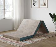 Springwel Body Cloud 2, 3 fold Portable PU Foam Mattress, Travel Comfort in Single Size, Medium Firmness, Lightweight, Easy to Move, and Optimal Comfort, Multi-use, Convenient Portable, Grey