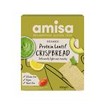 Amisa Organic Gluten-Free Protein Lentil Crispbread, 100g - Yeast Free & Low Carb - Plant-Based Protein - The Perfect Vegan Snack